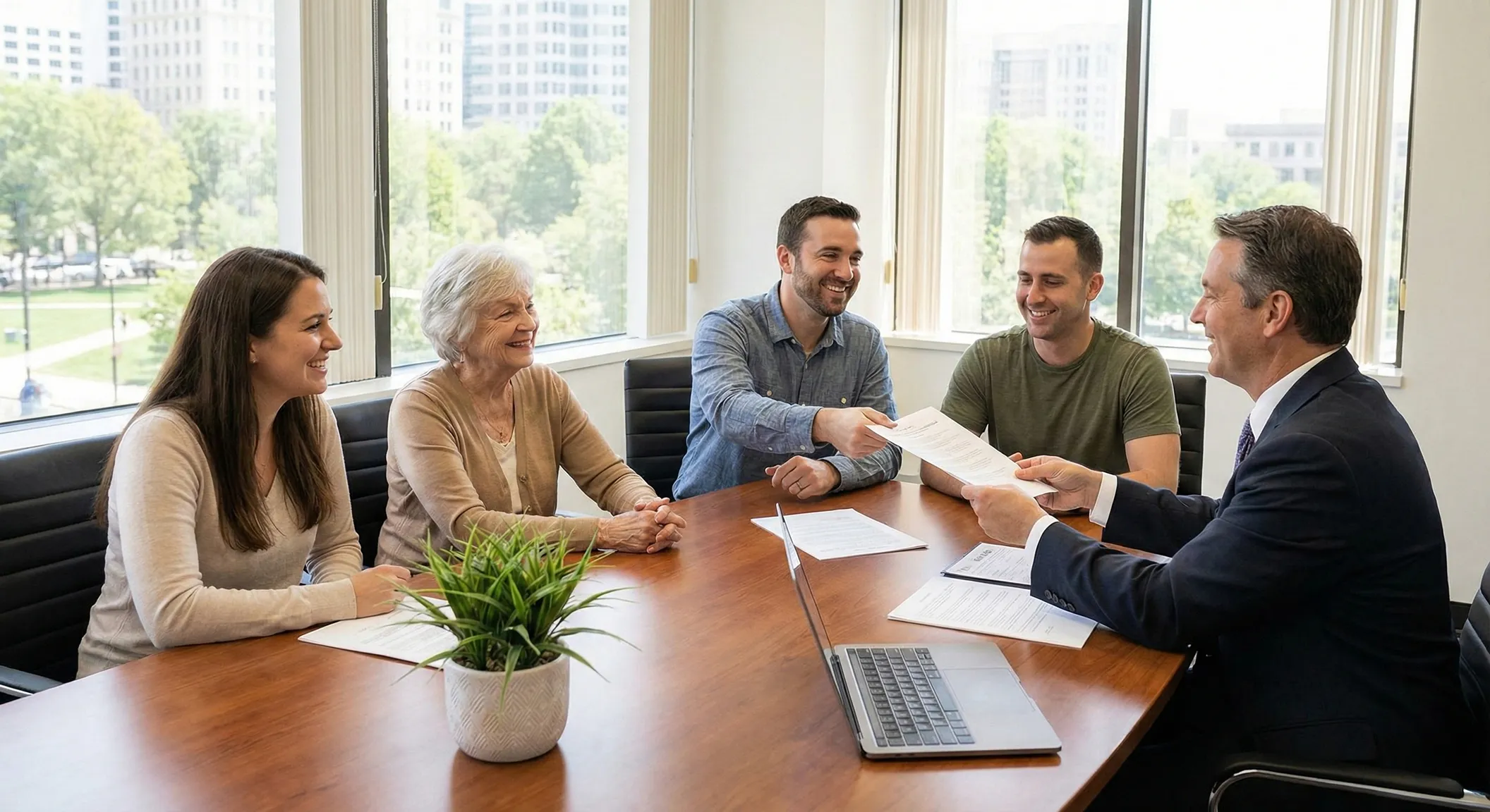 Jednání u stolu nad dokumenty