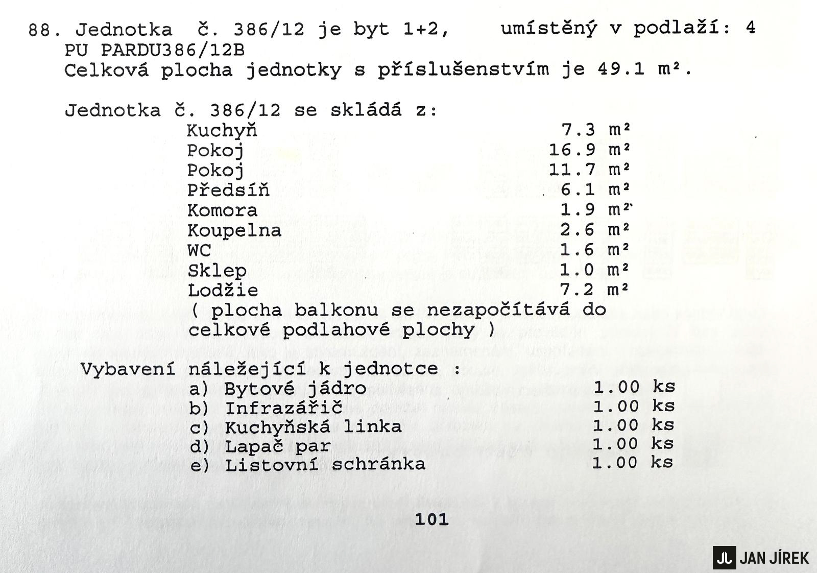 Byt 2+1 Gagarinova 386