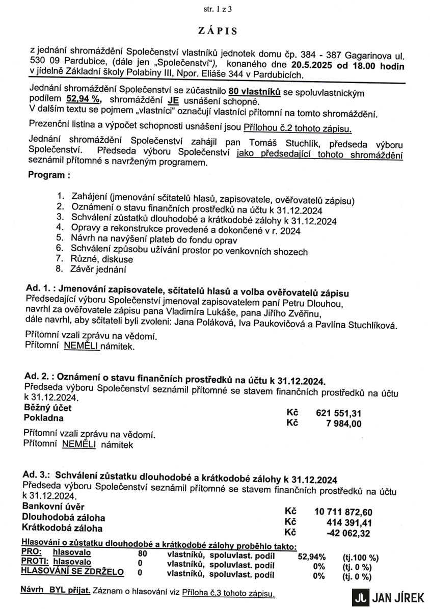 Byt 2+1 Gagarinova 386